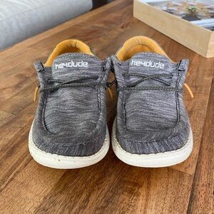 Kids Hey Dude Gray Shoes